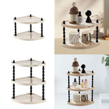 Maxbell Bathroom Counter Organizer Stand Skincare Organizer Shelf for Makeup Counter 26.5cmx26.cmx22cm