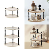 Maxbell Bathroom Counter Organizer Stand Skincare Organizer Shelf for Makeup Counter 26.5cmx26.cmx22cm