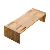 Maxbell Monitor Stand Riser Computer Display Stand Wooden Laptop Riser Office Supplies Single Layer
