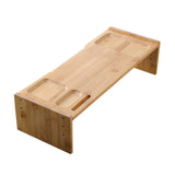 Maxbell Monitor Stand Riser Computer Display Stand Wooden Laptop Riser Office Supplies Single Layer
