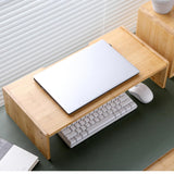 Maxbell Monitor Stand Riser Computer Display Stand Wooden Laptop Riser Office Supplies Single Layer