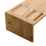 Maxbell Monitor Stand Riser Computer Display Stand Wooden Laptop Riser Office Supplies Single Layer