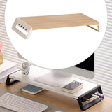 Maxbell Computer Heightening Stand with USB Charging Port for Desktop Bedroom Laptop