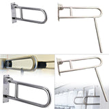 Maxbell Toilet Grab Bar Handrail for Bathroom Hand Grips Handicapped Disabled Toilet Folding 60cm