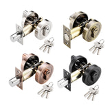 Maxbell Deadbolt Door Lock Contemporary Invisible Door Lock Single Cylinder Deadbolt Silver