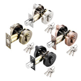 Maxbell Deadbolt Door Lock Contemporary Invisible Door Lock Single Cylinder Deadbolt Silver