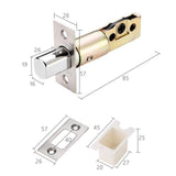 Maxbell Deadbolt Door Lock Contemporary Invisible Door Lock Single Cylinder Deadbolt Silver