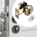 Maxbell Deadbolt Door Lock Contemporary Invisible Door Lock Single Cylinder Deadbolt Bronze