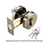 Maxbell Deadbolt Door Lock Contemporary Invisible Door Lock Single Cylinder Deadbolt Bronze