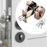 Maxbell Deadbolt Door Lock Contemporary Invisible Door Lock Single Cylinder Deadbolt Red Copper