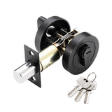 Maxbell Deadbolt Door Lock Contemporary Invisible Door Lock Single Cylinder Deadbolt Black