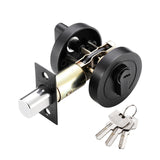 Maxbell Deadbolt Door Lock Contemporary Invisible Door Lock Single Cylinder Deadbolt Black