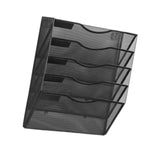 Maxbell Wall Mounted File Organizer Folder Modern Mesh Metal for Office files Papers Black