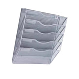 Maxbell Wall Mounted File Organizer Folder Modern Mesh Metal for Office files Papers Silver