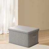 Maxbell Storage Box Foldable with Lid Washable Storage Bin for Sundries Toys Blanket Medium