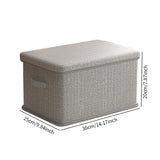 Maxbell Storage Box Foldable with Lid Washable Storage Bin for Sundries Toys Blanket Medium