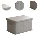 Maxbell Storage Box Foldable with Lid Washable Storage Bin for Sundries Toys Blanket Medium