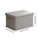 Maxbell Storage Box Foldable with Lid Washable Storage Bin for Sundries Toys Blanket Large