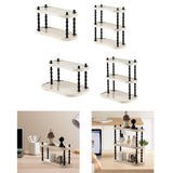 Maxbell Bathroom Counter Organizer Coffee Bar Organizer for Bedroom Kitchen Bathroom 2 Layer