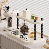 Maxbell Bathroom Counter Organizer Coffee Bar Organizer for Bedroom Kitchen Bathroom 2 Layer Large Base