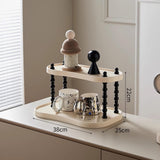 Maxbell Bathroom Counter Organizer Coffee Bar Organizer for Bedroom Kitchen Bathroom 2 Layer Large Base