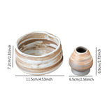 Maxbell Matcha Bowl and Whisk Rest Craft Pottery Bowl for Desktop Office Living Room White