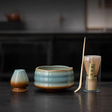 Maxbell Matcha Whisk Set Portable Matcha Set for Tea Lover Tea Preparation Tea House Coffee White Thread