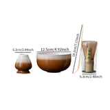 Maxbell Matcha Whisk Set Portable Matcha Set for Tea Lover Tea Preparation Tea House Coffee White Thread