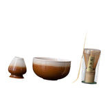 Maxbell Matcha Whisk Set Portable Matcha Set for Tea Lover Tea Preparation Tea House Coffee White Thread