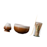 Maxbell Matcha Whisk Set Portable Matcha Set for Tea Lover Tea Preparation Tea House Coffee White Thread