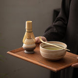 Maxbell Matcha Whisk Set Portable Matcha Set for Tea Lover Tea Preparation Tea House Coffee White Thread