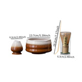 Maxbell Matcha Whisk Set Portable Matcha Set for Tea Lover Tea Preparation Tea House Coffee White Wave