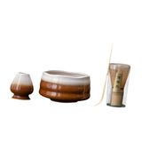Maxbell Matcha Whisk Set Portable Matcha Set for Tea Lover Tea Preparation Tea House Coffee White Wave