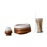 Maxbell Matcha Whisk Set Portable Matcha Set for Tea Lover Tea Preparation Tea House Coffee White Wave