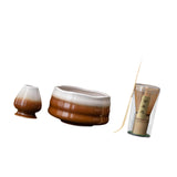 Maxbell Matcha Whisk Set Portable Matcha Set for Tea Lover Tea Preparation Tea House Coffee White Wave