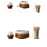 Maxbell Matcha Whisk Set Portable Matcha Set for Tea Lover Tea Preparation Tea House Coffee White Wave