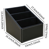 Maxbell Desk Organizer Container Remote Control Holder for Dorm Living Room Tabletop Black