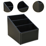 Maxbell Desk Organizer Container Remote Control Holder for Dorm Living Room Tabletop Black