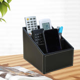 Maxbell Desk Organizer Container Remote Control Holder for Dorm Living Room Tabletop Black
