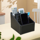 Maxbell Desk Organizer Container Remote Control Holder for Dorm Living Room Tabletop Black