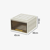 Maxbell Foldable Storage Box Stackable Cabinet Bin for Closet Office Cabinet 30cm Height