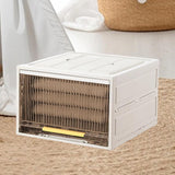 Maxbell Foldable Storage Box Stackable Cabinet Bin for Closet Office Cabinet 30cm Height