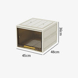 Maxbell Foldable Storage Box Stackable Cabinet Bin for Closet Office Cabinet 36cm Height