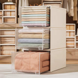 Maxbell Foldable Storage Box Stackable Cabinet Bin for Closet Office Cabinet 36cm Height