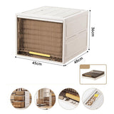 Maxbell Foldable Storage Box Stackable Cabinet Bin for Closet Office Cabinet 36cm Height