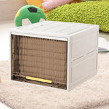 Maxbell Foldable Storage Box Stackable Cabinet Bin for Closet Office Cabinet 36cm Height