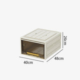 Maxbell Foldable Storage Box Space Saving Cabinet Bin for Dorm Under Bed Room 26cm Height