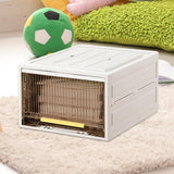 Maxbell Foldable Storage Box Space Saving Cabinet Bin for Dorm Under Bed Room 26cm Height