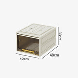 Maxbell Foldable Storage Box Space Saving Cabinet Bin for Dorm Under Bed Room 30cm Height