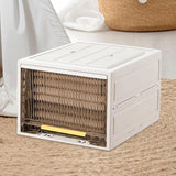 Maxbell Foldable Storage Box Space Saving Cabinet Bin for Dorm Under Bed Room 30cm Height